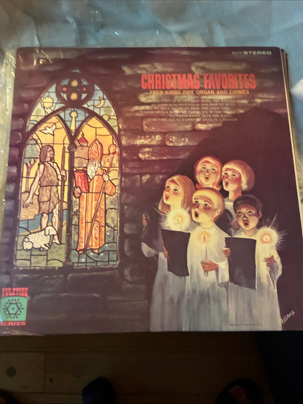 Fred Kirby Pipe Organ and Chimes Christmas Favorites Holiday Vinyl Album